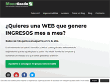 Tablet Screenshot of monetizados.com
